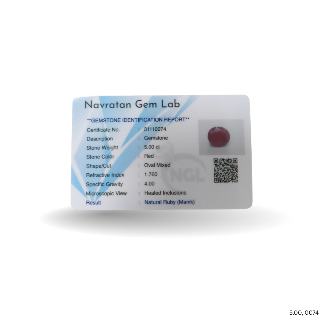5.00 CARAT RUBY (GRADE A)