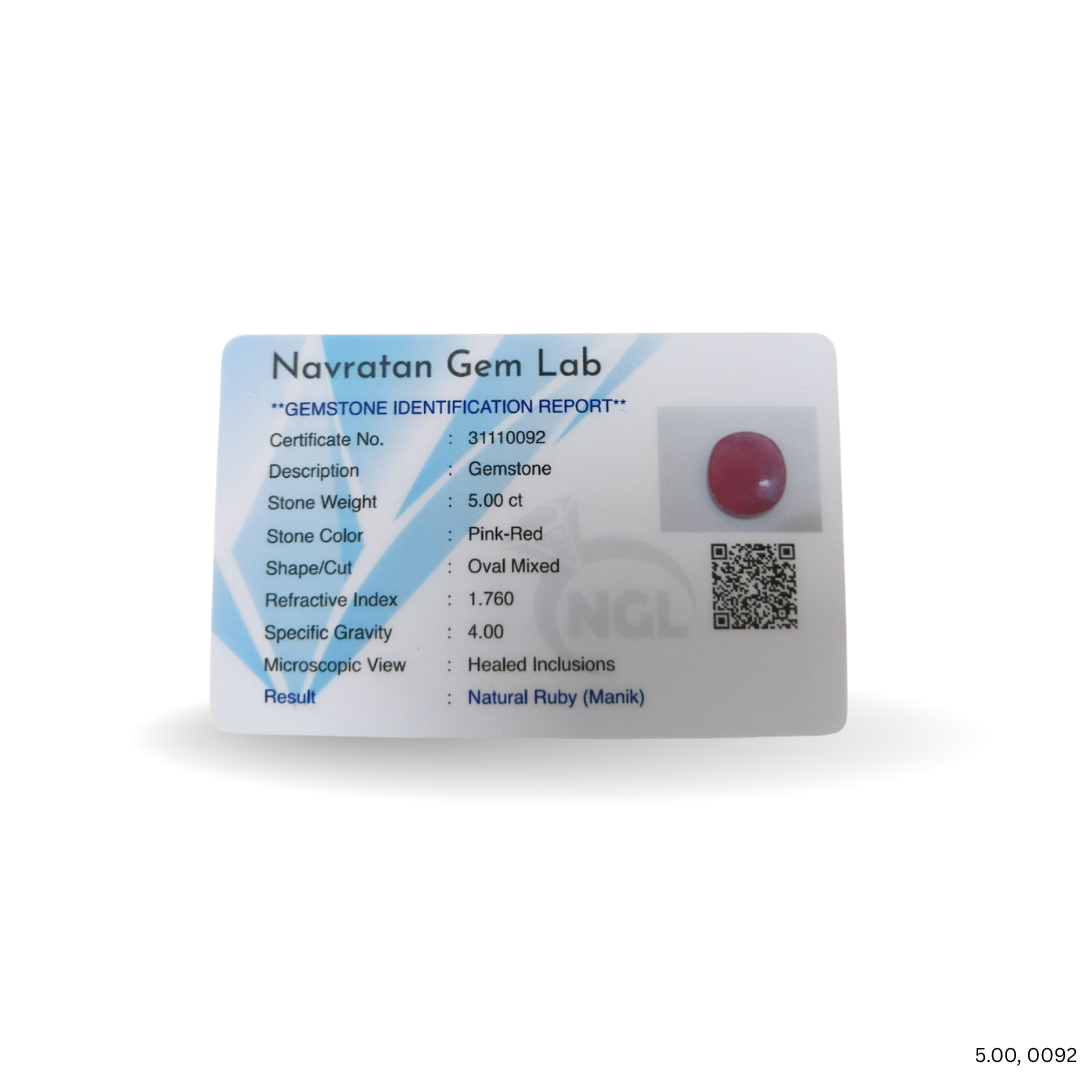 5.00 CARAT RUBY (GRADE A)