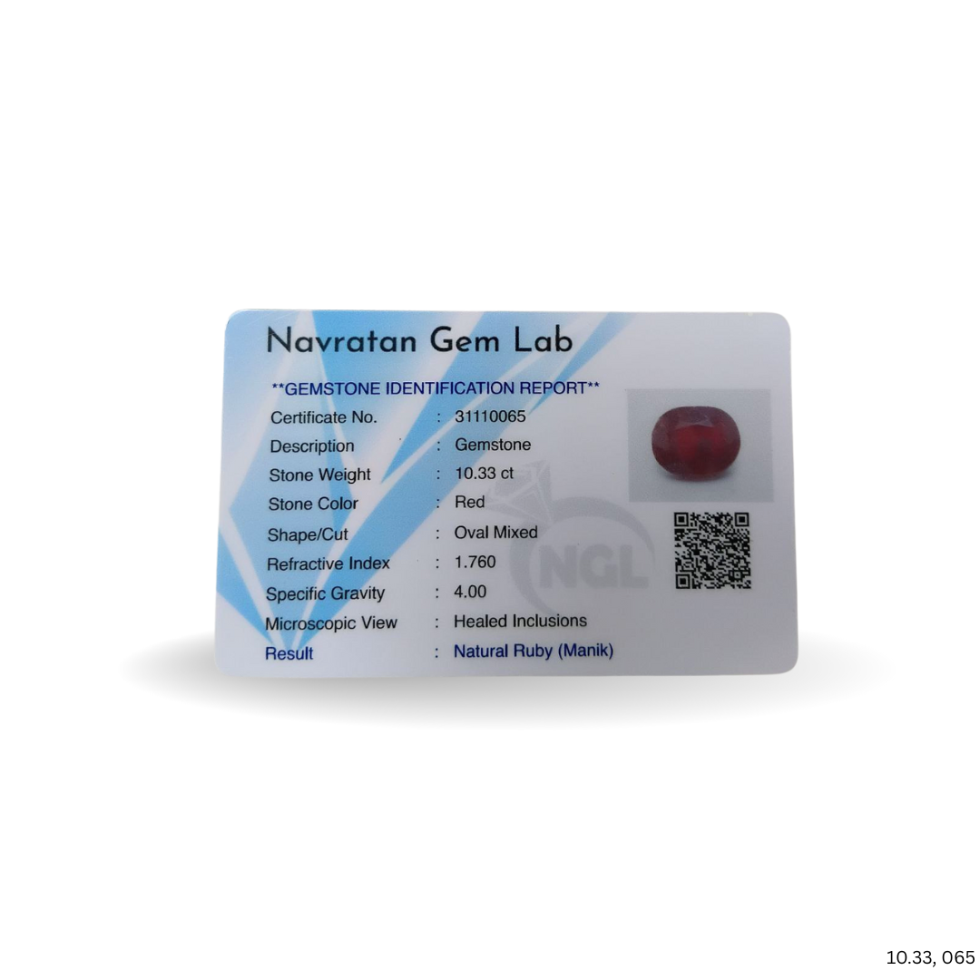 10.33 CARAT RUBY (GRADE A)